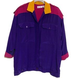 RARE Vintage Liz Claiborne Colorblock Shirt